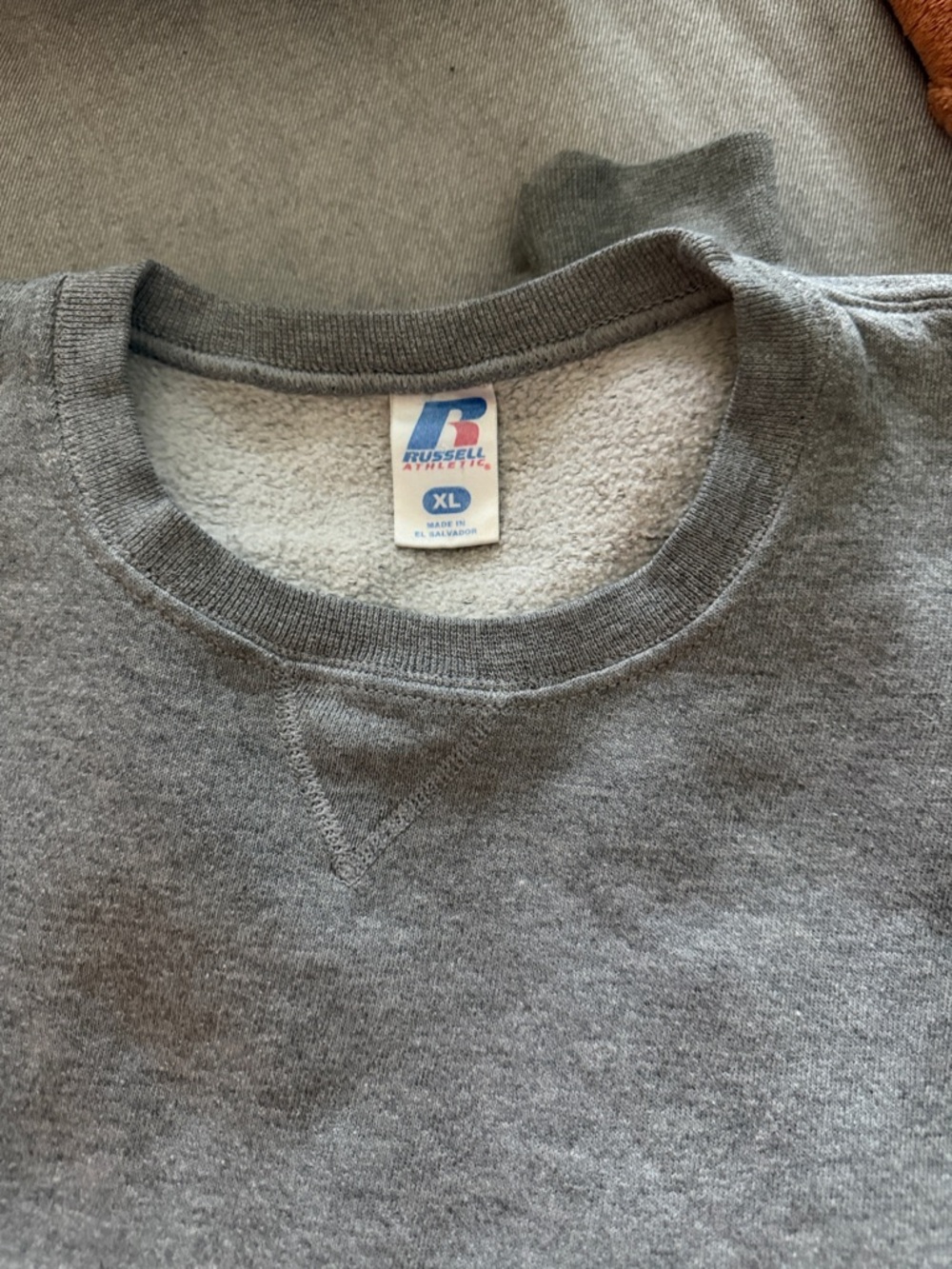 Vintage 90s Russell Athletic Gray Crewneck Sweatshirt - Classic Pullover